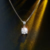 Load image into Gallery viewer, 1 Carat Moissanite Diamond Pendant Necklace 925 Sterling Silver MFN8140