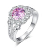 Load image into Gallery viewer, Art Deco Vintage style 925 Sterling Silver Wedding Ring 1.25 Ct Fancy Pink Creat