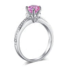 Load image into Gallery viewer, 6 Claws 925 Sterling Silver Wedding Promise Anniversary Ring 1.25 Ct Fancy Pink