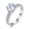 Load image into Gallery viewer, 6 Claws 925 Sterling Silver Wedding Promise Engagement Ring 1.25 Ct Created Diam