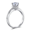 Load image into Gallery viewer, 6 Claws 925 Sterling Silver Wedding Promise Engagement Ring 1.25 Ct Created Diam
