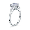 Load image into Gallery viewer, Solid 925 Sterling Silver Wedding Engagement Promise Ring 2 Carat Heart Jewelry