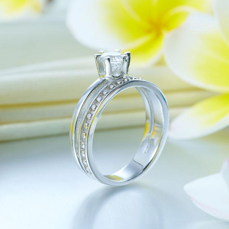 Solid 925 Sterling Silver Ring Fashion Party Jewelry XFR8290