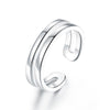 Load image into Gallery viewer, Kids Girls Solid 925 Sterling Silver Ring Band Children Jewelry Adjustable XFR82