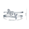 Load image into Gallery viewer, Solid 925 Sterling Silver Ring Band Fashion Butterfly 2017 New Style for Girls L