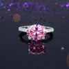 Load image into Gallery viewer, Solid 925 Sterling Silver 4 Carat Anniversary Ring Fancy Pink Oval Cut Luxury Je