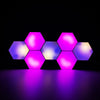 Load image into Gallery viewer, RGB Hexagon Lights Sync with Music Smart LED Wall Lights Sound Sensitive with Remote Modular Light Panels DIY Geometry Splicing