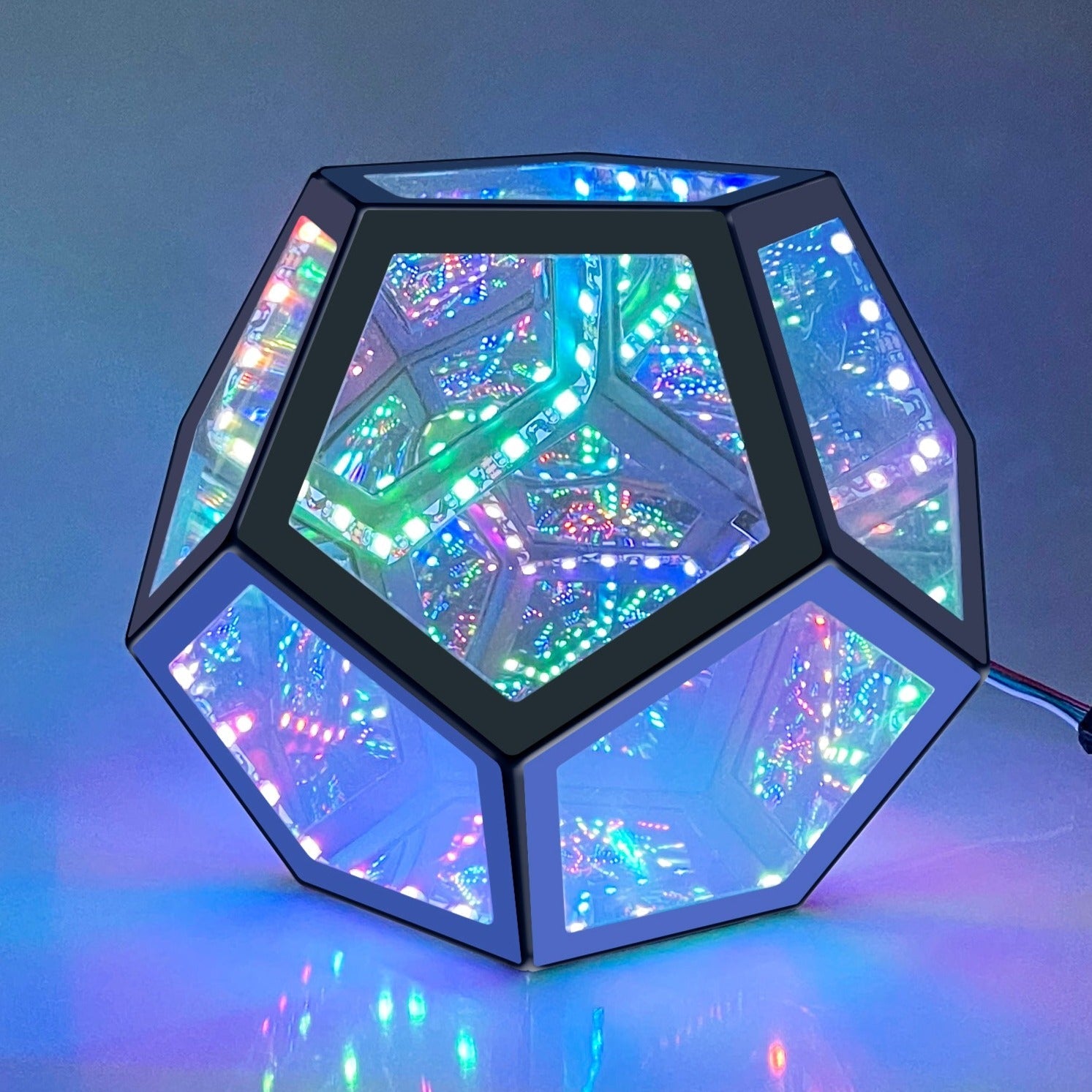 Infinity Dodecahedron Magic Table Lamp