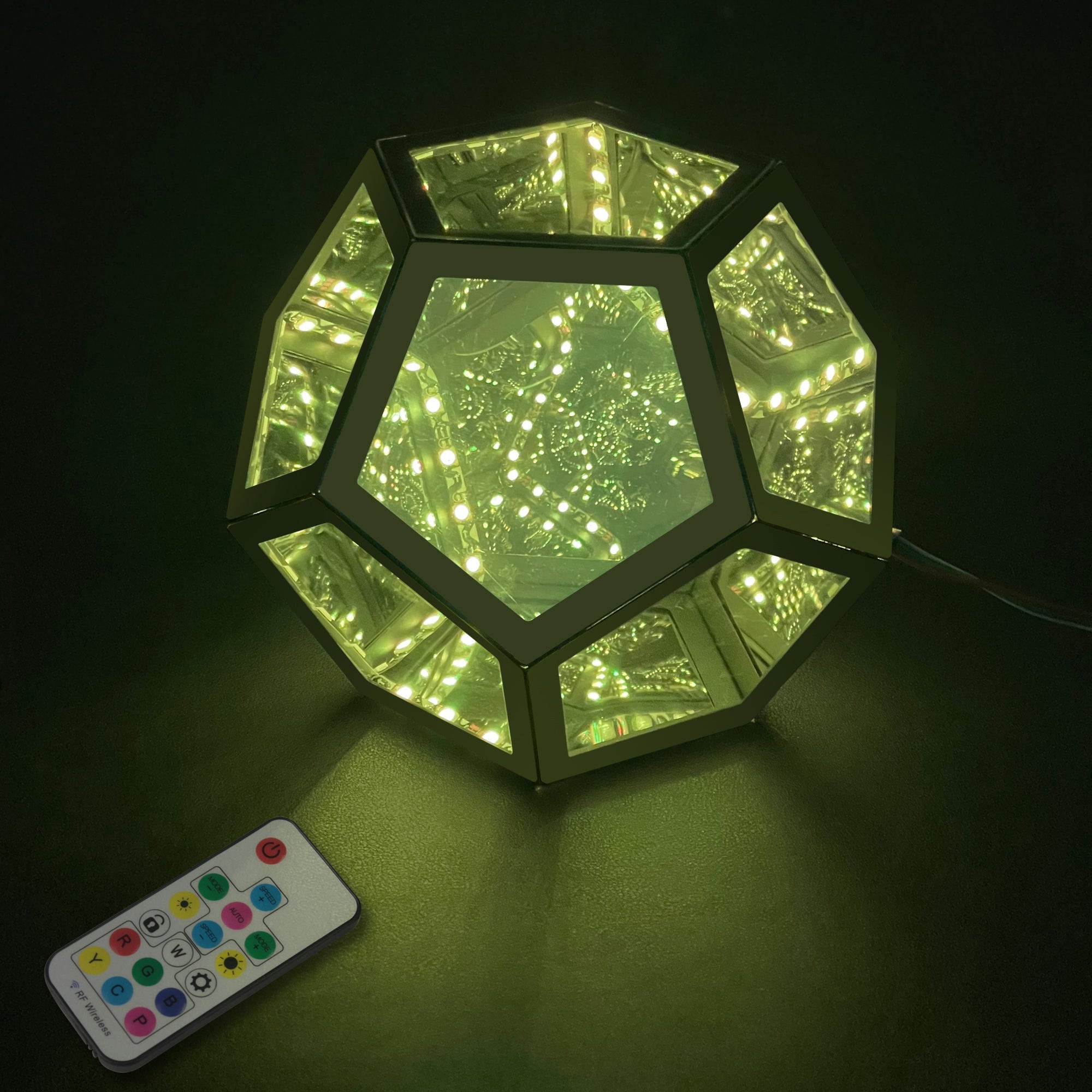 Infinity Dodecahedron Magic Table Lamp
