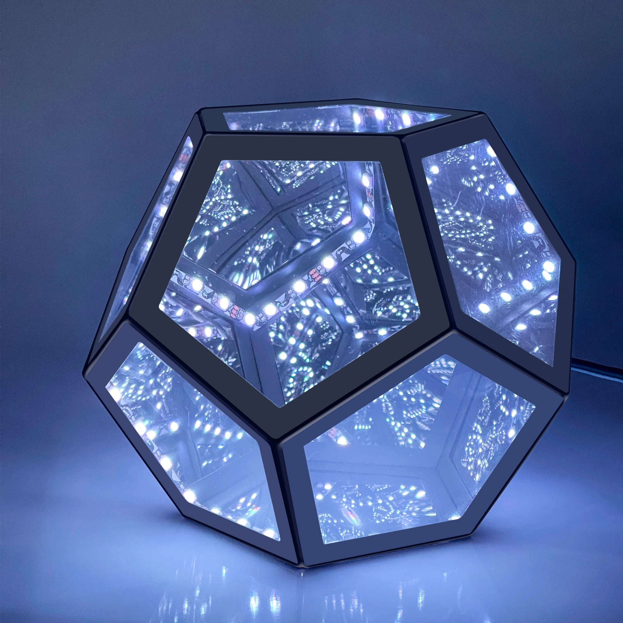 Infinity Dodecahedron Magic Table Lamp