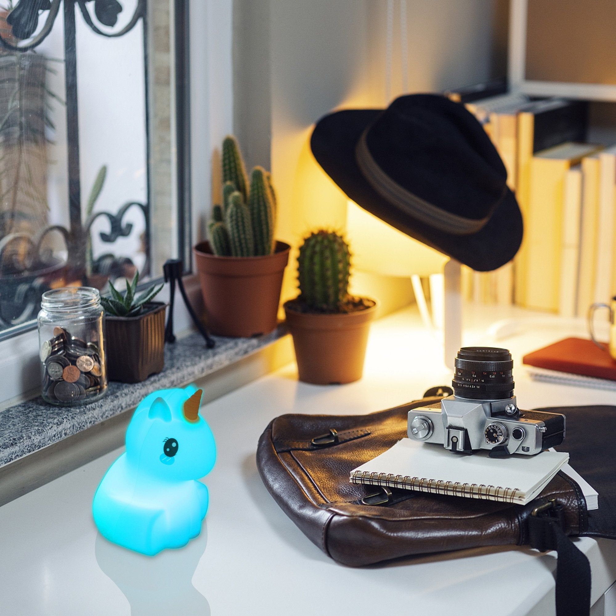 Unicorn Night Light Nursery Lamp