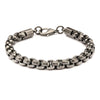 Load image into Gallery viewer, Gun Metal Plated Round Box Chain Bracelet