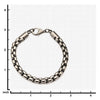 Load image into Gallery viewer, Gun Metal Plated Round Box Chain Bracelet