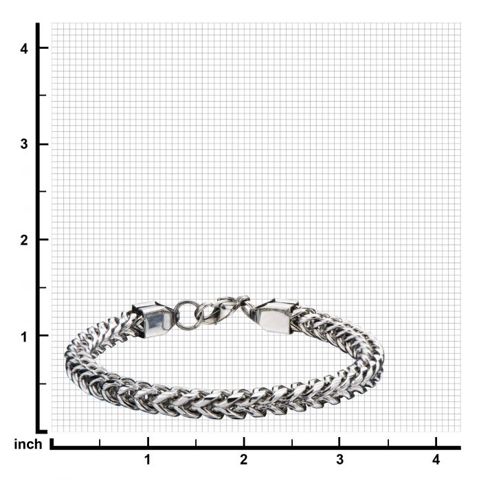 Steel Rounded Franco Chain Bracelet