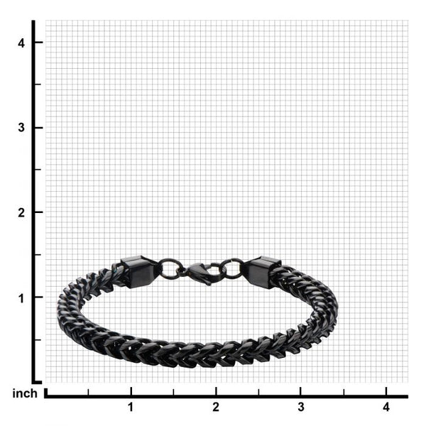 Steel Rounded Franco Chain Bracelet