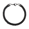Load image into Gallery viewer, Black Plated Rounded Franco Chain Bracelet