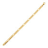 Load image into Gallery viewer, Gold Plated Figaro Chain Bracelet with a lobster closure 5.6mm