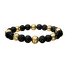 Load image into Gallery viewer, Gold Plated and Lava Beads Bracelet