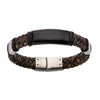 Load image into Gallery viewer, Brown Leather Bracelet with Buckle Closure