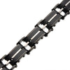 Load image into Gallery viewer, Solid Carbon Graphite and Rose Gold Plated Link Bracelet