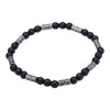 Load image into Gallery viewer, Black Hematite with Antique Steel Beads Bracelet