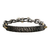 Load image into Gallery viewer, Black Antiqued Double Anchor Leather Bracelet