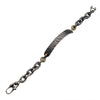 Load image into Gallery viewer, Antiqued Gun Metal Distressed Mariner Curb Chain Link ID Bracelet
