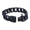 Load image into Gallery viewer, Black Plated Curb Chain Bracelet. 8 1/2 inch long