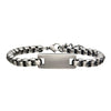 Load image into Gallery viewer, Stainless Steel with Antique White Bronze ID Bracelet