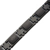 Load image into Gallery viewer, TwoTone Stainless Steel and Black Carbon Fiber Link Bracelet