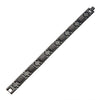 Load image into Gallery viewer, TwoTone Stainless Steel and Black Carbon Fiber Link Bracelet