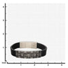 Load image into Gallery viewer, Stainless Steel with Antiqued Finish Weave Pattern ID Black Leather Bracelet