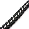Load image into Gallery viewer, Inox Black Braided Leather with Steel Clasp Bracelet