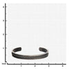 Load image into Gallery viewer, Stainless Steel with Antiqued Finish Cuff Bangle Bracelet with Curb Chain Design in the Middle