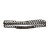 Load image into Gallery viewer, Stainless Steel &amp; Gun Metal IP Double Wrap Chain &amp; ID  Terra Bracelet