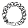 Load image into Gallery viewer, Heavy Duty Curb Chain Bracelet with Casted Skulls