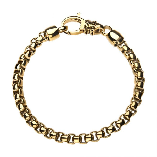 18K Gold Plated Bold Box Chain Bracelet