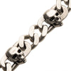 Load image into Gallery viewer, Stainless Steel Silver Plated with Skull Design Chunky Chain Bracelet