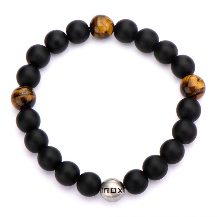 Tiger's Eye Stone Bead Bracelet