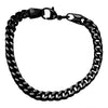 Load image into Gallery viewer, Plated Black Franco Chain Bracelet