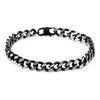Load image into Gallery viewer, Black Plated Diamond Cut Chain Bracelet