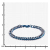 Load image into Gallery viewer, Steel Blue Plated Curb Chain Bracelet