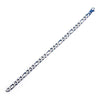 Load image into Gallery viewer, Steel Blue Plated Figaro Chain Bracelet