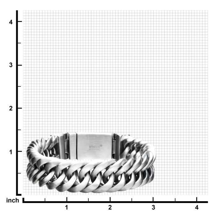 Matte Double Layer Curb Colossi Link and Chain Bracelets