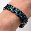 Load image into Gallery viewer, Black Plated, Blue Plated and Solid Carbon Fiber Center Link Bracelet