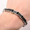 Load image into Gallery viewer, Black Plated Rectangular Reversible Bracelet