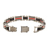 Load image into Gallery viewer, Black &amp; Red Plated Dante Link Bracelet
