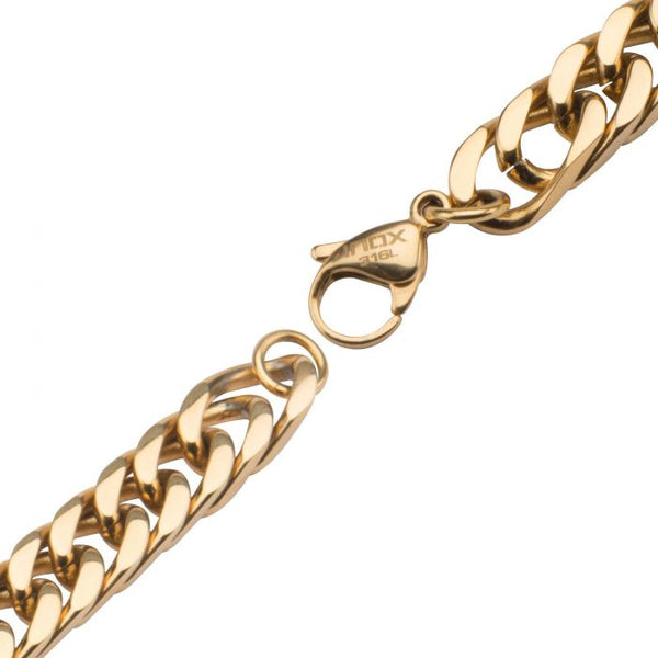 Gold Plated Fancy Curb Chain Bracelet