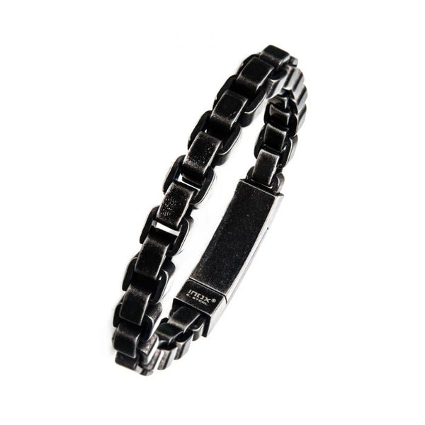 Stainless Steel Bold Box Bracelet