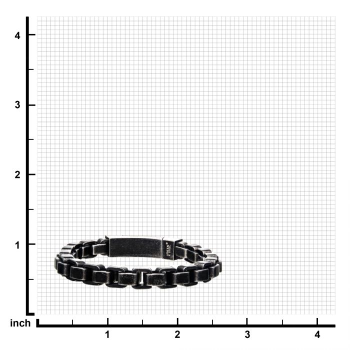 Stainless Steel Bold Box Bracelet